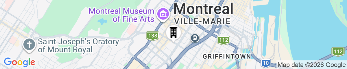 Map for Residence Grey Nuns by Concordia University