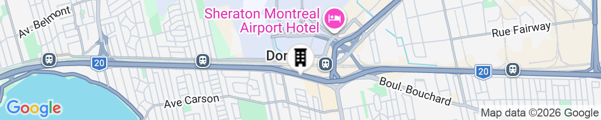 Map for Quality Inn & Suites P.E. Trudeau Airport