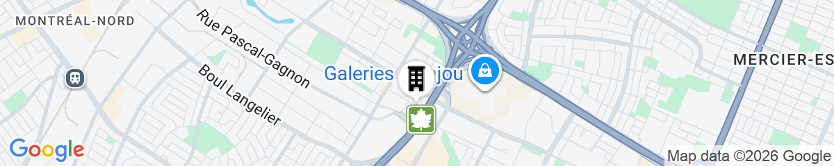 Map for Hampton Inn by Hilton Montreal East Anjou