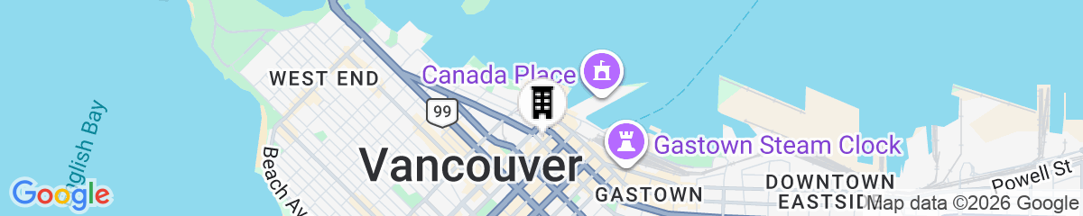Map for Days Inn by Wyndham Vancouver Downtown