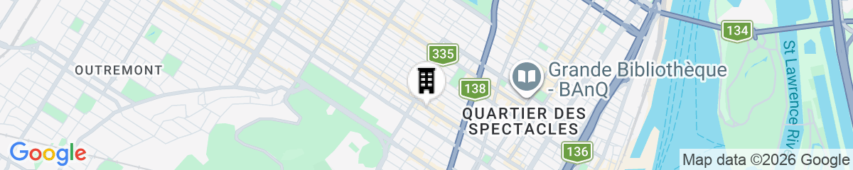 Map for Unique Stays - 3658 Boul. Saint-Laurent