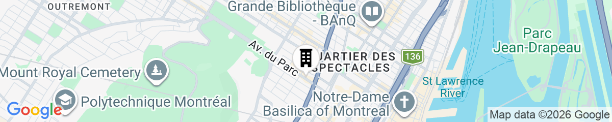 Map for Hotel Milton-Parc