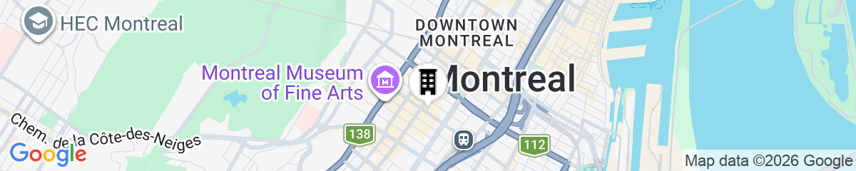 Map for Elegant Suites De La Montagne- Dtwn Mtl