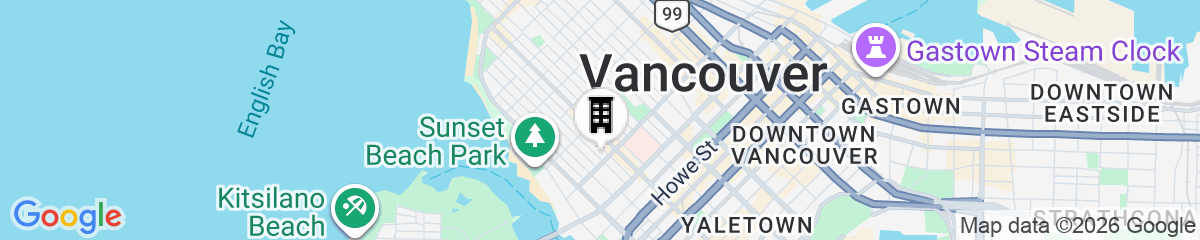 Map for The Sunset Hotel West End