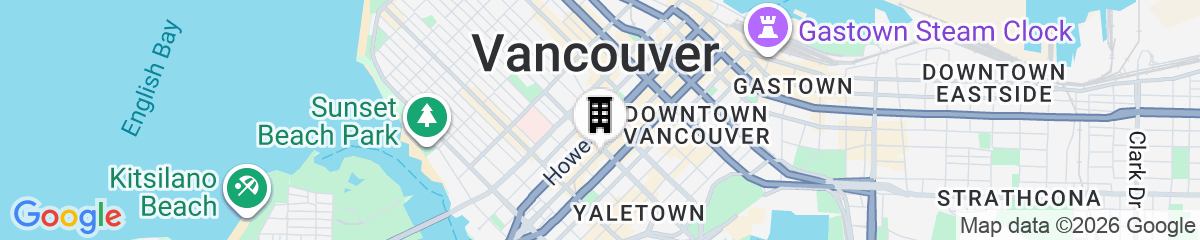 Map for Samesun Vancouver - Hostel