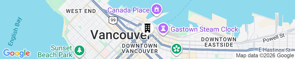 Map for Cambie Downtown Hostel