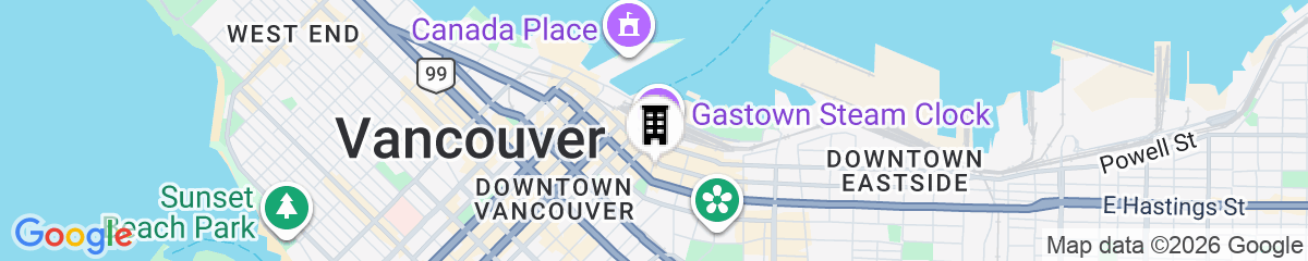 Map for Cambie Hostel Gastown
