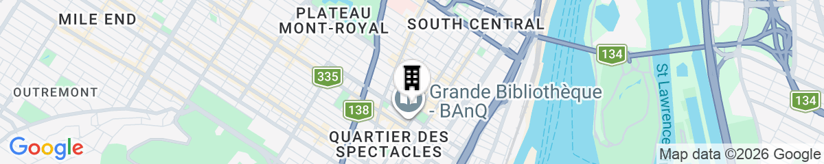 Map for Samesun Montreal Central - Hostel