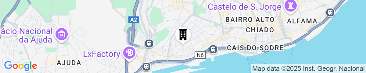 Map for Olissippo Lapa Palace – The Leading Hotels of the World