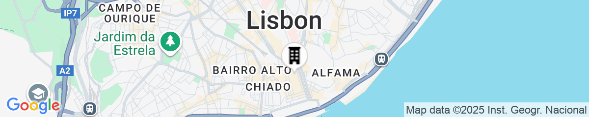 Map for Hotel da Baixa