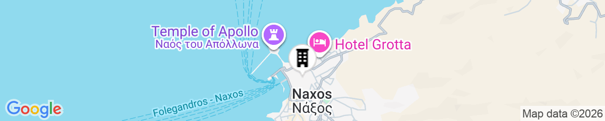 Map for 15th Cent. Katharsis Retreat Naxos Old T