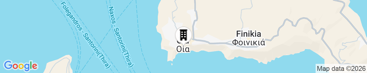 Map for Oia Spirit Studios by Mary D Nomikou
