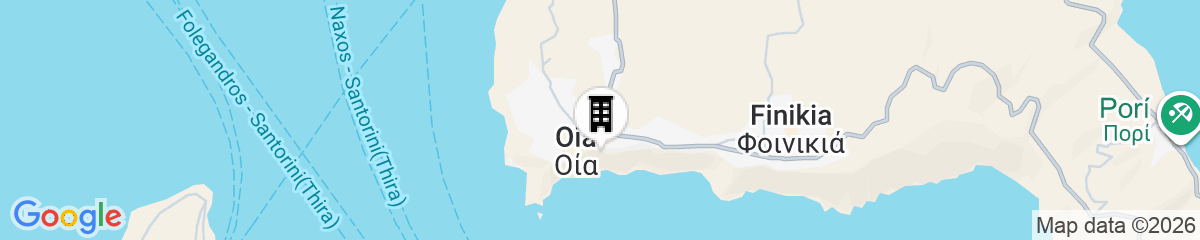 Map for Pezoules of Oia