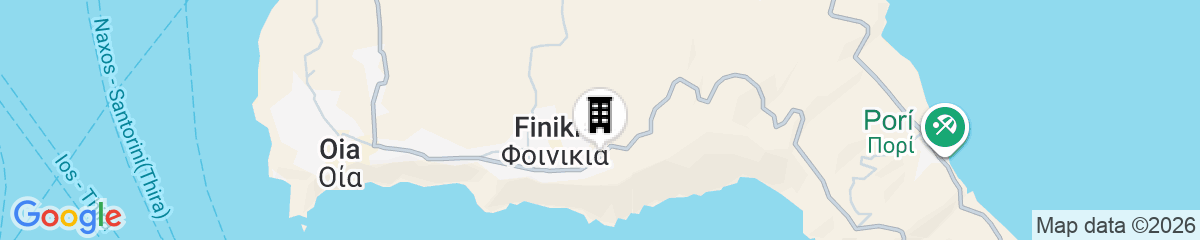 Map for Sun Angelos Oia - Luxury Cave Suites