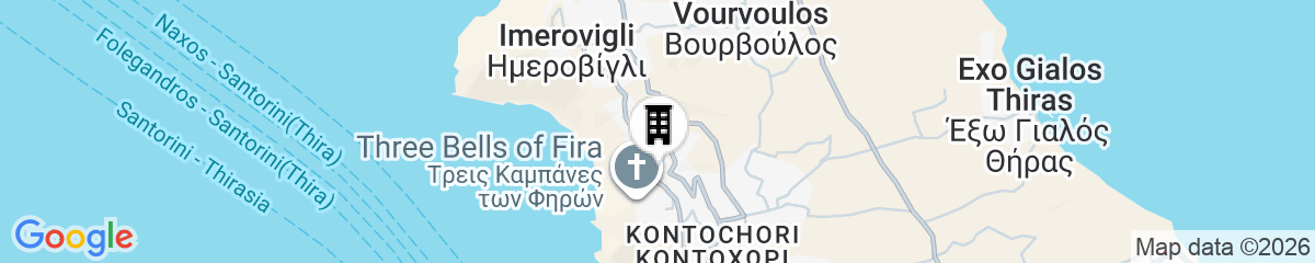 Map for Breaq Santorini - Margarita Hotel