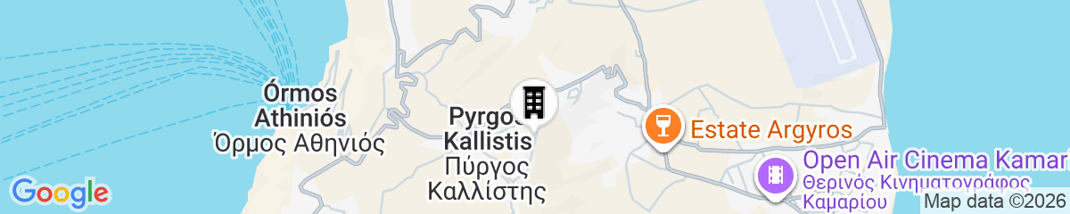 Map for Bluewhite Suites & Villa Santorini