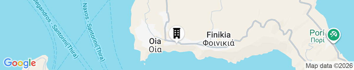 Map for Kima Oia Suites