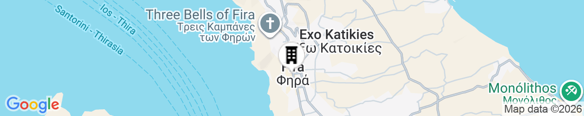 Map for Thera Villas