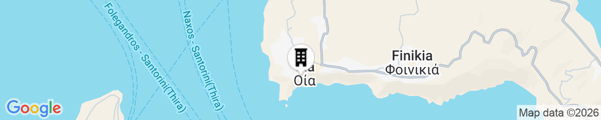Map for Phaos Oia Suites