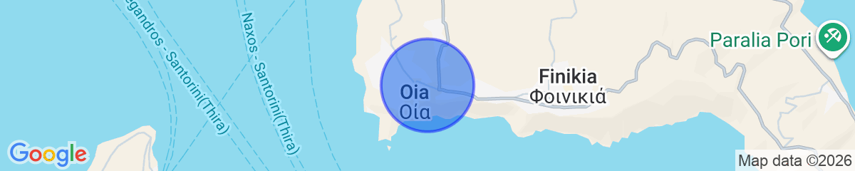 Map for You and Me Suites Oia