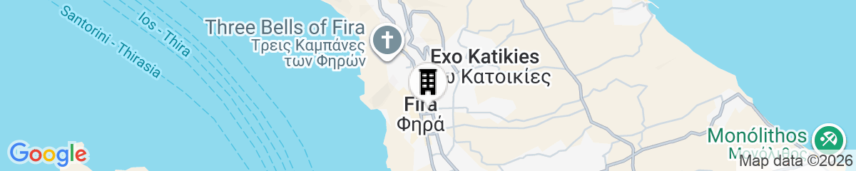 Map for Oasis Suites Fira