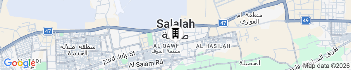 Map for Dreamland Resort Salalah