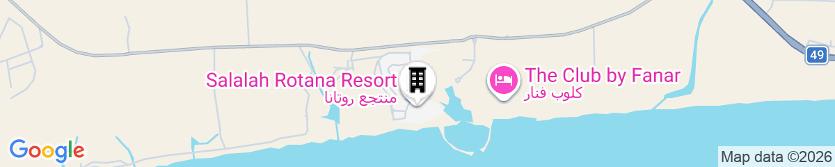 Map for Salalah Rotana Resort