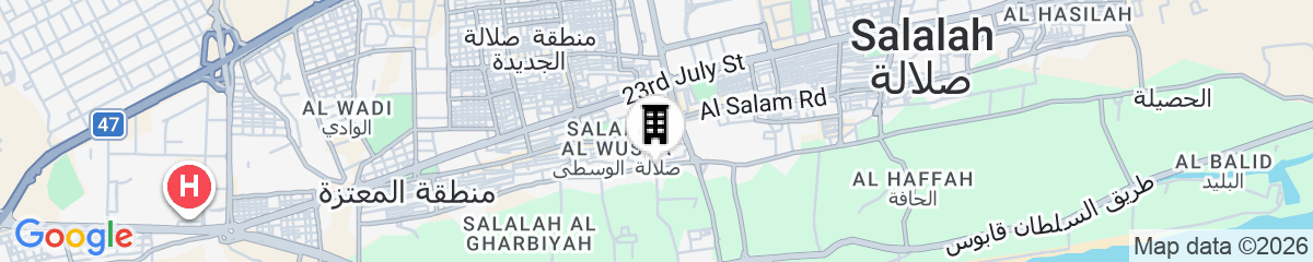 Map for Nassayem Salalah Hotel Apartments & Suites Salalah Center