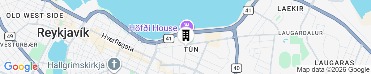 Map for Tower Suites Reykjavik