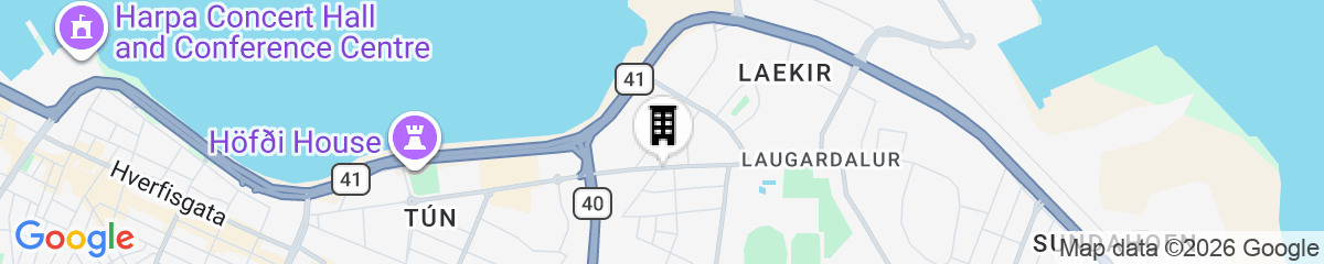Map for Nordurey Hotel City Garden