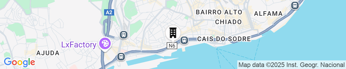Map for Jam Hotel Lisbon