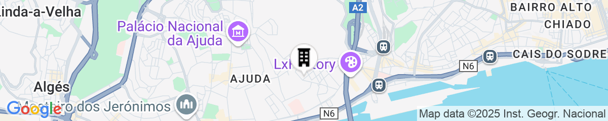 Map for  Pestana Palace Lisboa Hotel & National Monument - The Leading Hotels of the World