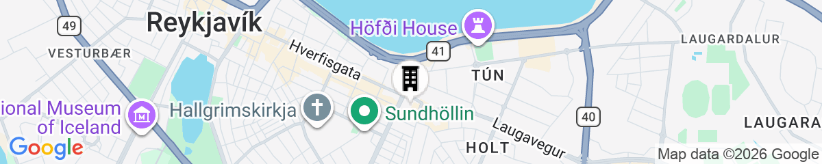 Map for Hlemmur Suites