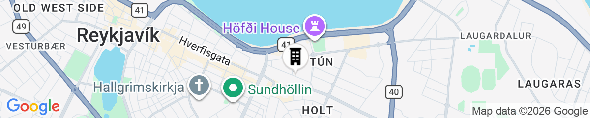 Map for Sif Apartments by Heimaleiga