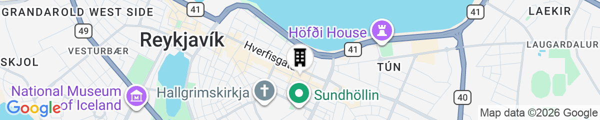 Map for Svala Apartments by Heimaleiga