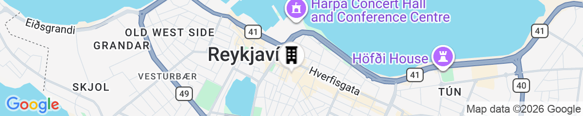 Map for Odinn Reykjavik Skolavordustigur Apartments