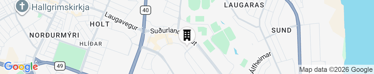 Map for Urban Reykjavik Studios