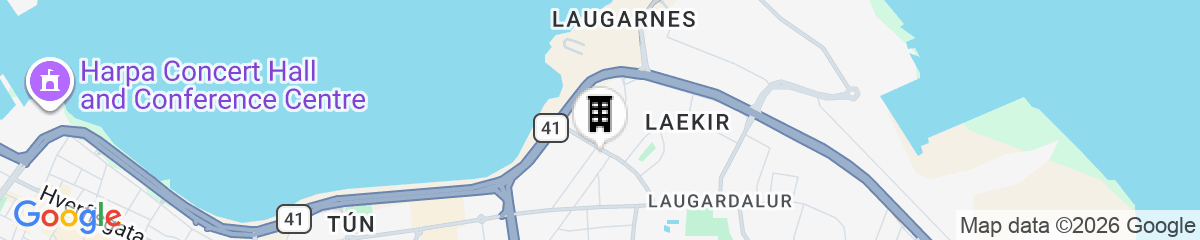 Map for Lækur Hostel