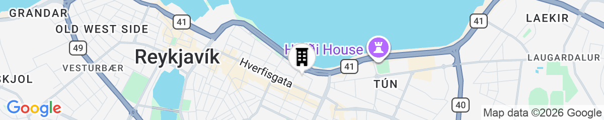 Map for KEX Hotel and Hostel Reykjavik