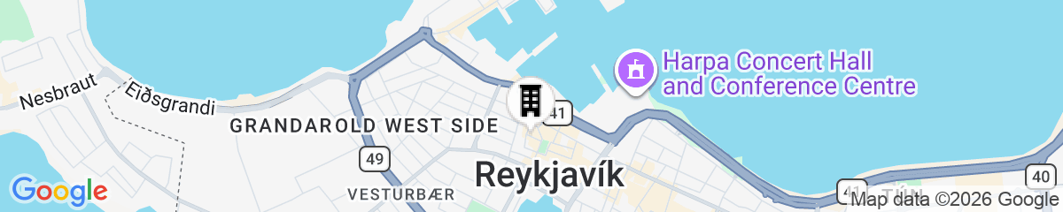 Map for Reykjavik Treasure