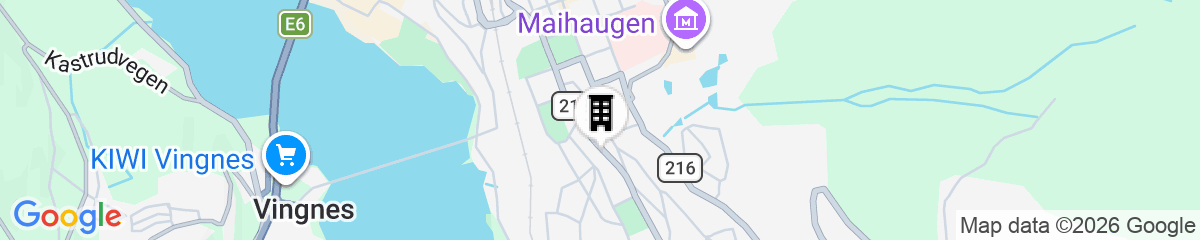 Map for Lillehammer Camping – Sentrums Leiligheter