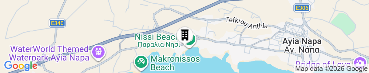 Map for Vassos Nissi Plage Hotel & Spa