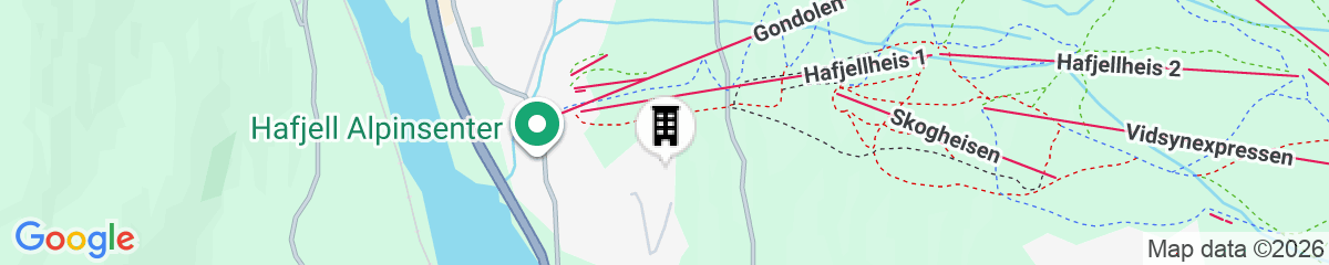 Map for Hafjell Resort Alpin Apartments Sørlia