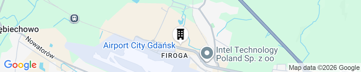 Map for Arche Hotel Lotnisko Gdańsk