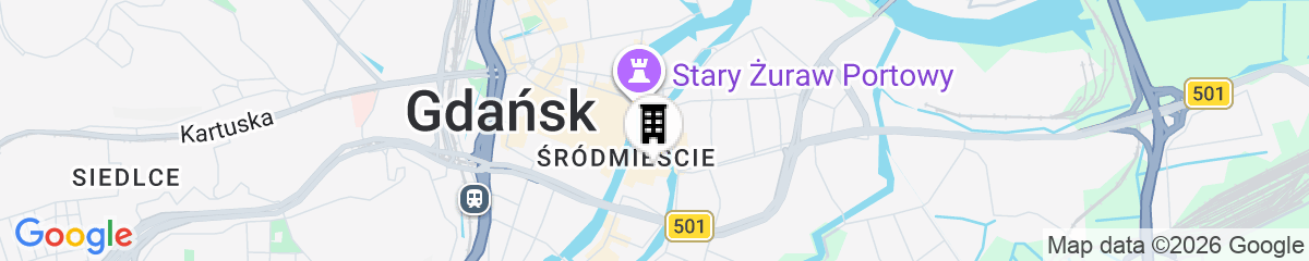 Map for PURO Gdańsk Stare Miasto