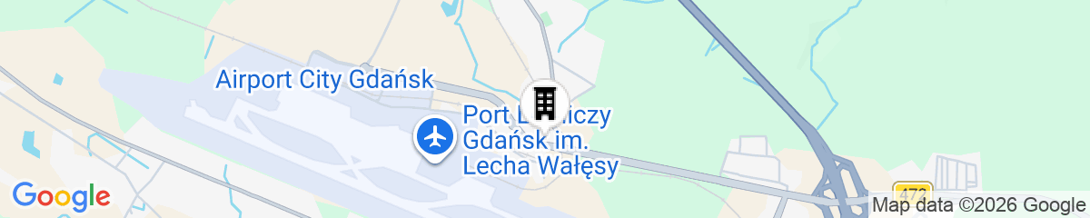 Map for Hotel Faros Gdańsk Airport