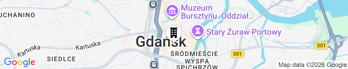 Map for Hampton by Hilton Gdansk Old Town