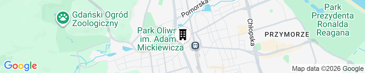 Map for Hampton by Hilton Gdansk Oliwa
