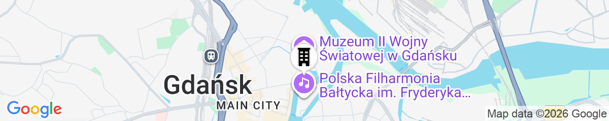 Map for Q Hotel Grand Cru Gdańsk