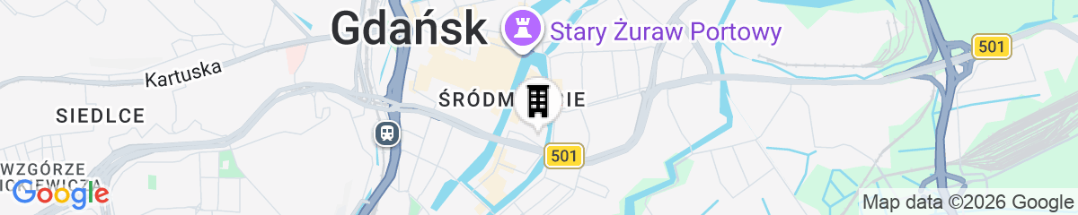 Map for Novotel Gdansk Centrum